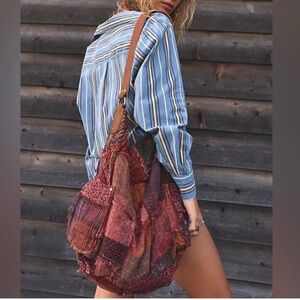 Free People Multicolor Patchwork Shoulder Bag